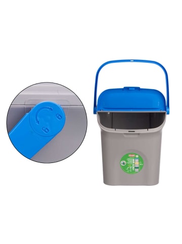 Stefanplast Mülleimer für Mülltrennung, 28 l in Blau, (B) 38,5 x (H) 37 x (L) 41 cm