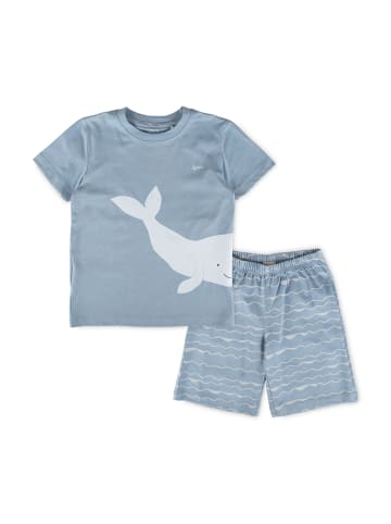 Sigikid Shorty Pyjama Nachtwäsche in Hellblau