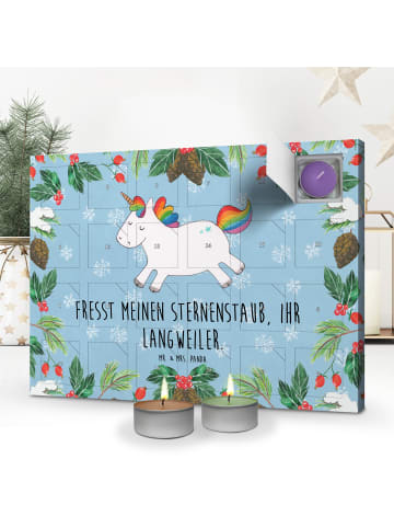 Mr. & Mrs. Panda Duftkerzen Adventskalender Einhorn Happy mit Sp... in Eisblau
