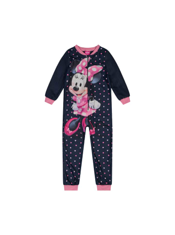Disney Frozen Schlafanzug Jumpsuit Minnie Mouse in Dunkel-Blau