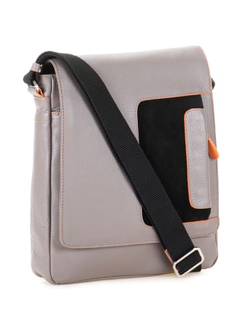 MYWALIT Umhängetasche Leder 22 cm fumo
