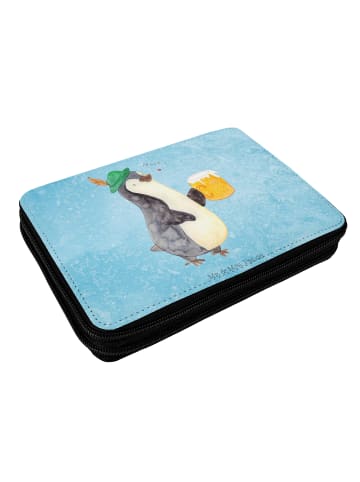 Mr. & Mrs. Panda Etui Pinguin Bier ohne Spruch in Eisblau