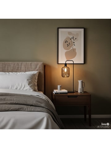 home24 Tischleuchte MOME Typ B in Grau / Schwarz