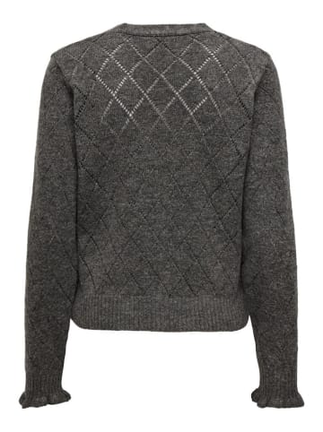 JDY Pullover in Dark Grey Melange