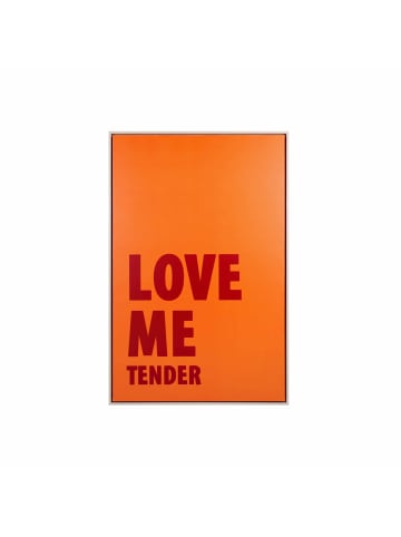 Present Time Wanddekoration Love Me Tender Large - Orange - 90x60x3.2cm