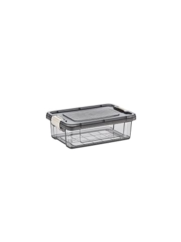COFI 1453 Lagerbox Aufbewahrungsbox mit Verschluss-Deckel Serie in Grau