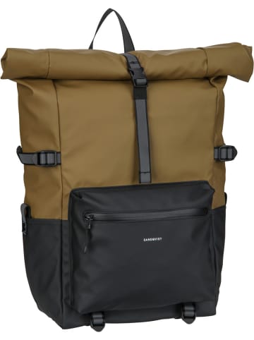 SANDQVIST Rucksack / Backpack Ruben 2.0 Rolltop in Multi Marsh Yellow
