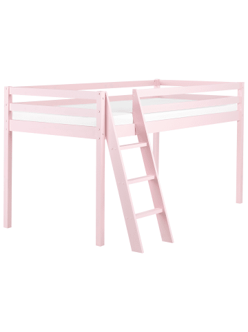 Beliani Kinderbett ASCOUX in Rosa - (W) 97 x (H) 110 x (L) 207 cm