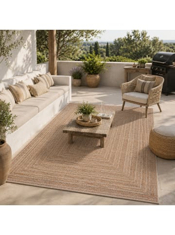 Pergamon In- & Outdoor Teppich Panama in braun