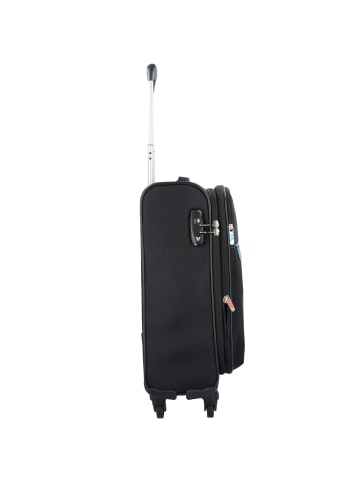Roncato Speed 4 Rollen Kabinentrolley S 55 cm mit Dehnfalte in nero