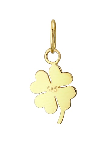 Elli Anhänger 585 Gelbgold Kleeblatt in Gold