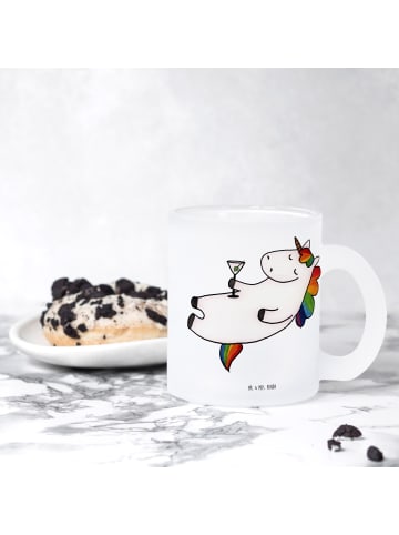 Mr. & Mrs. Panda Kaffeebecher Einhorn Blümchentail ohne Spruch in Transparent