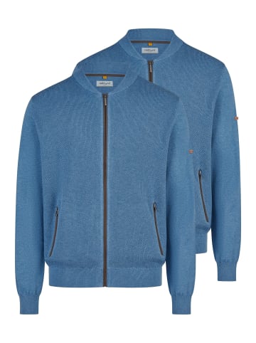 Redmond Strickjacke Basic in Blau