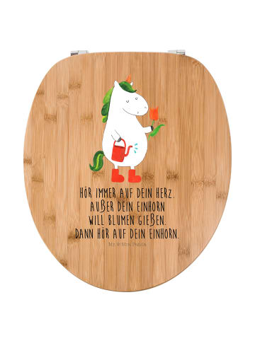 Mr. & Mrs. Panda Toilettensitz Einhorn Gärtner mit Spruch in Braun