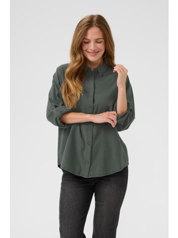 Kaffe Langarm - Hemd KAnaya Regular fit in Balsam Green