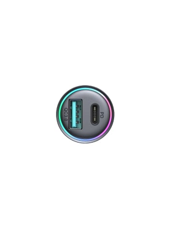 COFI 1453 Zigarettenanzünder-Ladegerät Joyroom JR-CCN04 60W USB-A USB-C in Schwarz