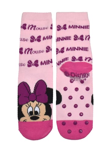 Disney 2er Pack Disney Minnie Mouse ABS Socken Stoppersocken Söckchen in blau/rosa