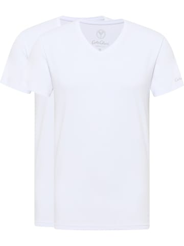 Carlo Colucci T-Shirt Cavalletti in Weiß