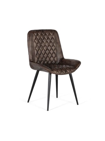 Giner y Colomer Gepolsterter Stuhl aus aschgrauem Leder in Gray