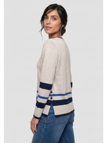 Olsen Strickpullover in Almond Beige Melange