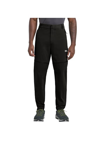Jack Wolfskin HIKEOUT ZIP AWAY PANTS M in Schwarz