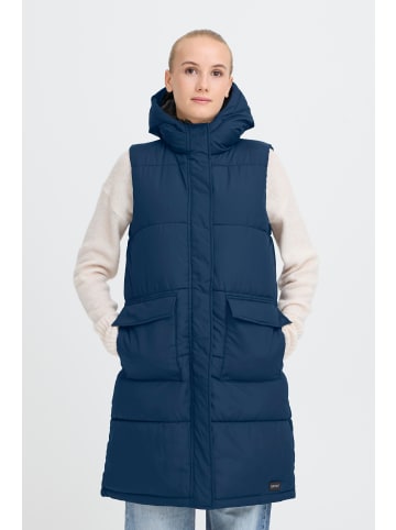 Oxmo Steppweste OXMINNA LONG VEST in Blau
