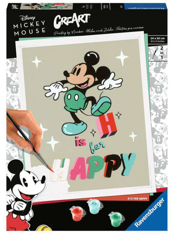 Ravensburger Malprodukte CreArt Adults Trend Disney Micky Maus - H is for happy CreArt Adults Trend Ab 12 Jahre in bunt