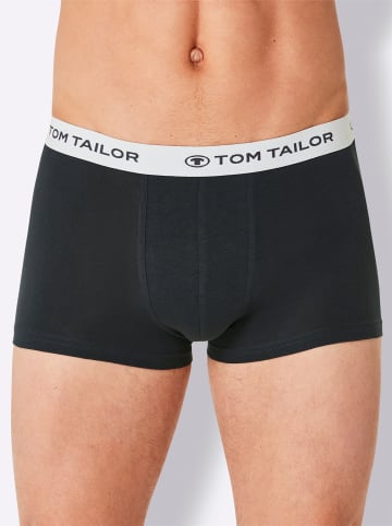 Tom Tailor Pants in schwarz + anthrazit + grau-meliert