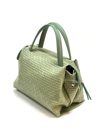 Florence Florence Handtasche Leder hellgrün ca. 30cm