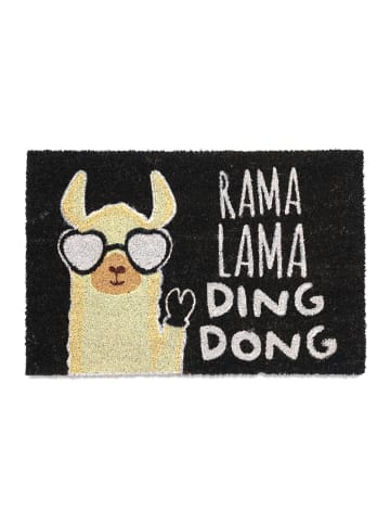 relaxdays Fußmatte "Lama" in Bunt - 60 x 40 cm