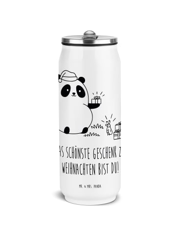 Mr. & Mrs. Panda Getränkedosen Trinkflasche Panda Weihnachtsgesc... in Weiß