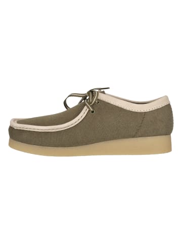 Clarks Schnürschuhe Wallabee EVO in 3226 Olive Combi