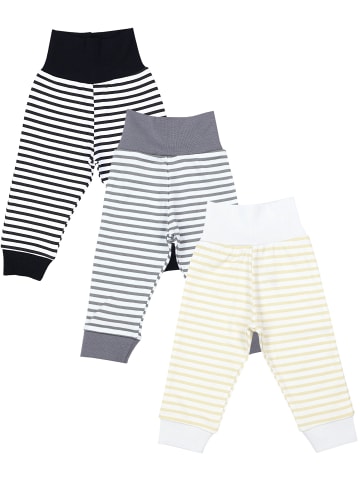 TupTam Baby Jungen Lange Pumphose 3er Pack in grau/beige