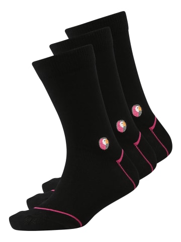 Sokid Socken Set 4 3er Pack in Schwarz