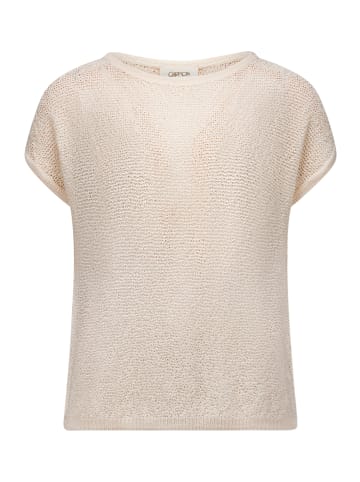 CARTOON Strickpullover mit Rundhalsausschnitt in Rohweiß
