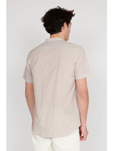 Matinique Kurzarmhemd MAtrostol Gerade Passform in Walnut