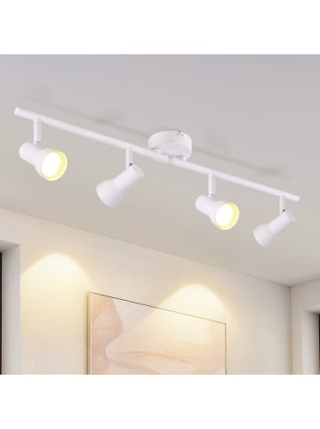 ZMH Deckenleuchte in Weiß 4-flammige GU10 Modern Metall Flurlampe