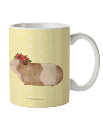 Mr. & Mrs. Panda Plastikbecher Meerschweinchen Weisheit ohne Spruch in Gelb Pastell