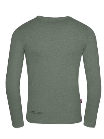 Trollkids Longsleeve "Oslo" in Lehmgrün