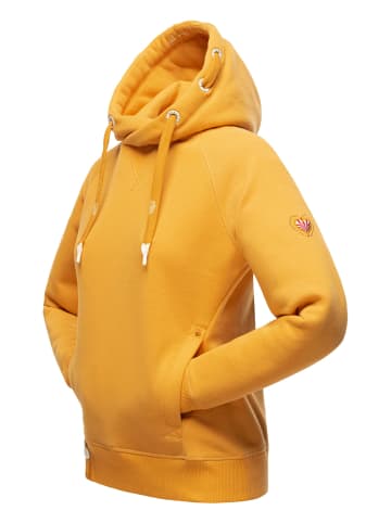 Navahoo Kapuzensweatshirt Liebesmäuschen in Mid Yellow