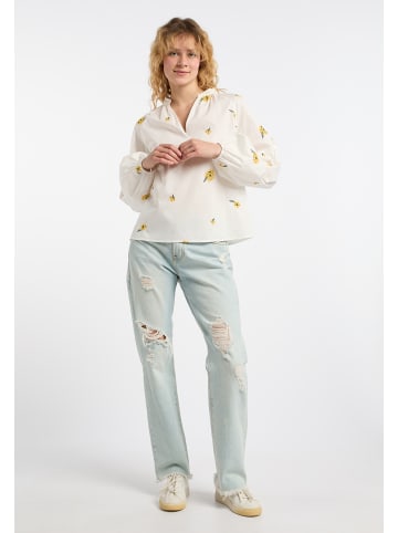 DreiMaster Damen Tunika in Wollweiss Gelb