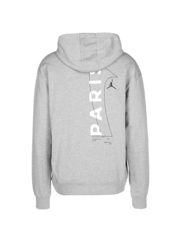 Jordan Kapuzenpullover Paris Saint-Germain in dunkelgrau / weiß