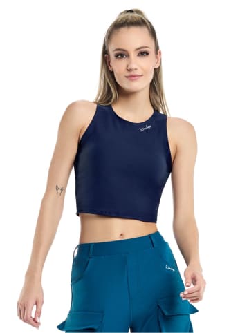 Winshape Functional Comfort Cropped Tanktop AET136C in dark blue