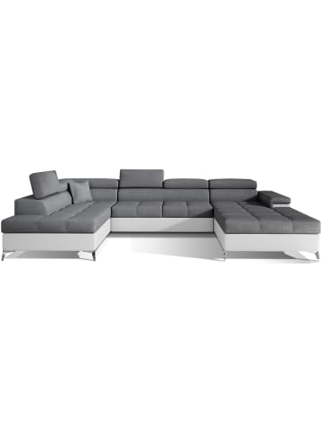 MF Design Eduard Recamiere Links in Grau -  (L) 205 x (B) 337 x (H) 88 cm