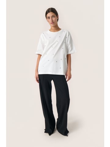 Soaked in Luxury T-shirt SLCoreen Lockere Passform in Broken White