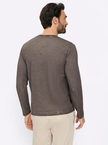 WITT WEIDEN Langarm-Shirt in dunkeltaupe