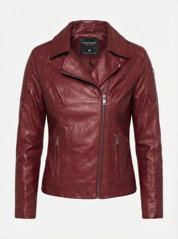 KOROSHI Damler jacken mit leewerschließeffekt in braun