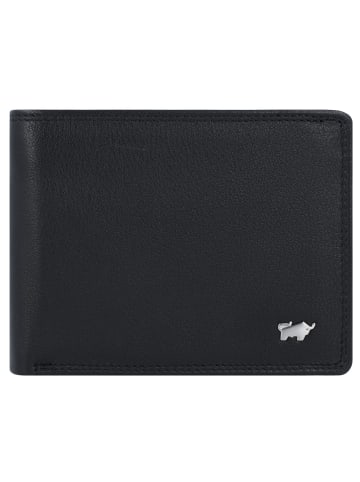 Braun Büffel Golf Edition Geldbörse Leder 12 cm in schwarz