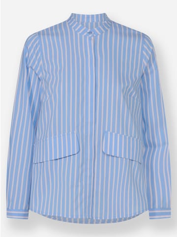 Heine Bluse in himmelblau-weiß-gestreift
