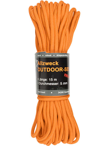 Normani Outdoor Sports Allzweck-Outdoor-Seil 5 mm x 15 m Chetwynd in Safety Orange